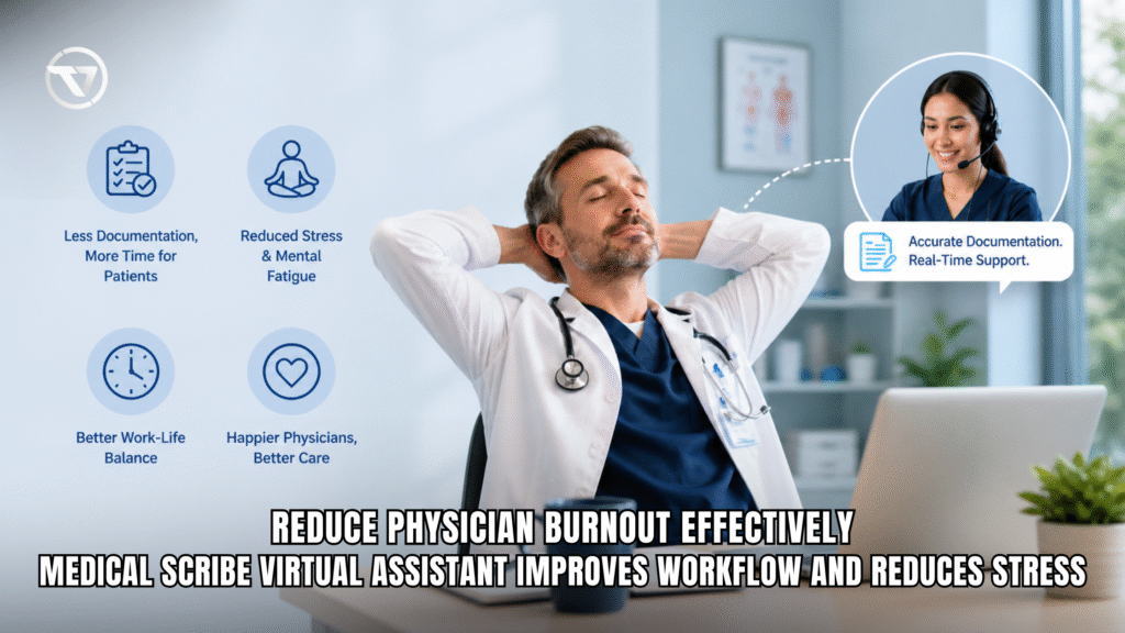 How Medical Scribe Virtual Assistants Reduce Physician Burnout
