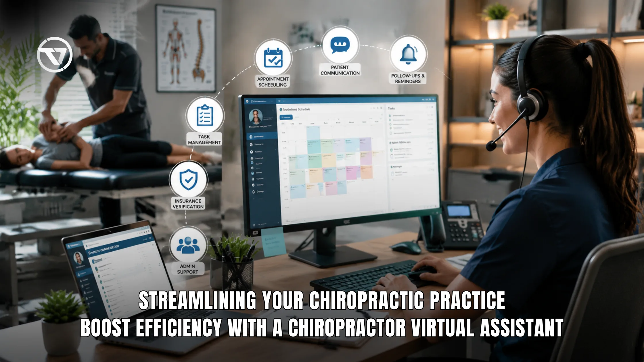 How a Chiropractor Virtual Assistant Boosts Efficiency & Patient Care