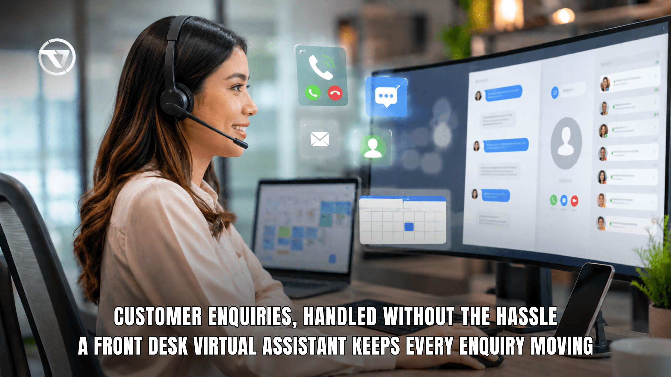 How a Front Desk Virtual Assistant Handles Customer Enquiries