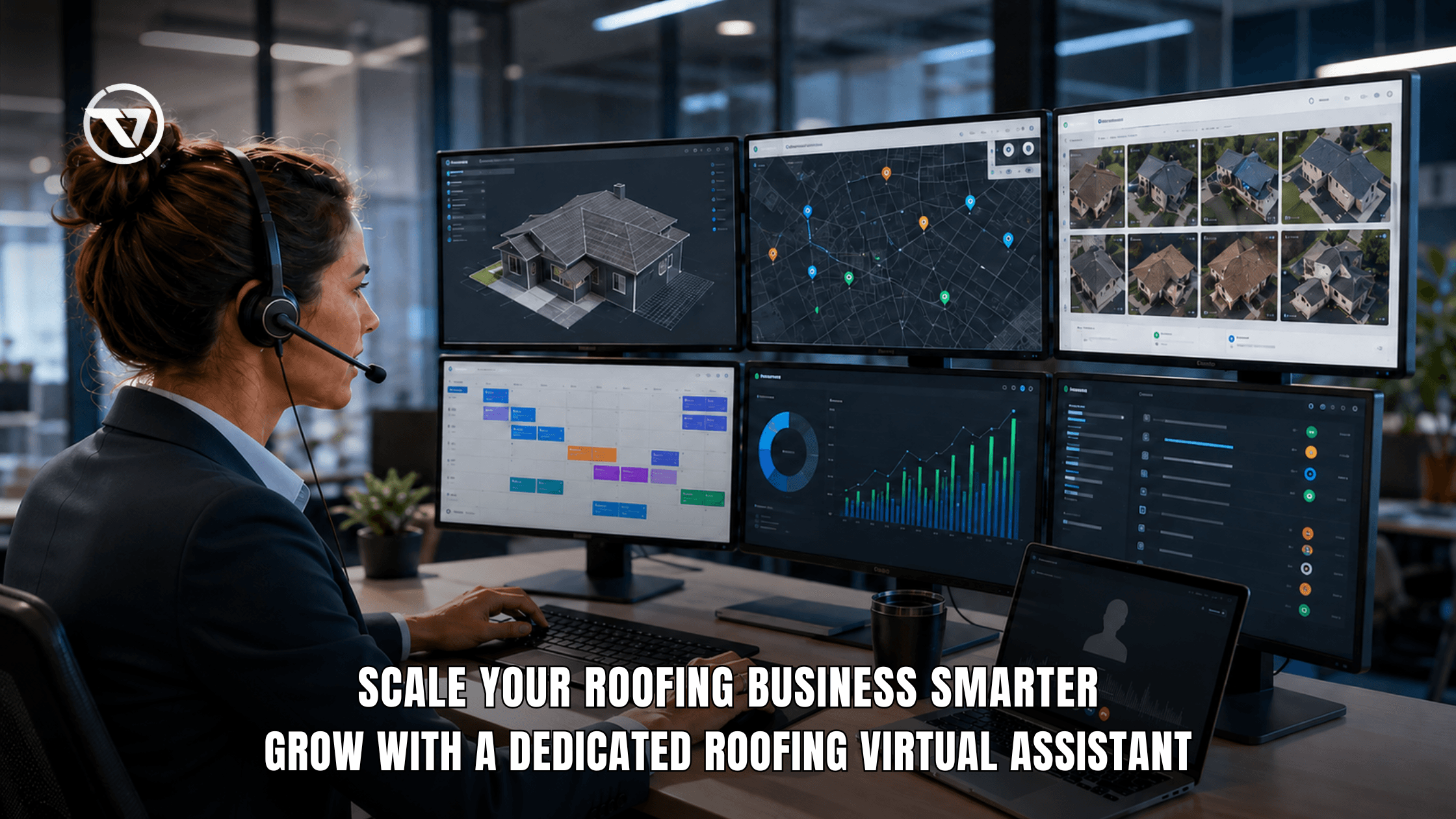 How a Roofing Virtual Assistant Helps Roofing Companies Scale